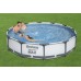 BESTWAY Steel Pro Max Frame Pool 366 x 76 cm, Set mit Filterpumpe 56416