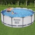 BESTWAY Steel Pro Max Frame Pool 366 x 100 cm, Set mit Filterpumpe 56418