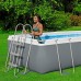 BESTWAY Power Steel Frame Pool 404 x 201 x 100 cm, Komplett-Set mit Filterpumpe 56441