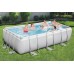 BESTWAY Power Steel Frame Pool 404 x 201 x 100 cm, Komplett-Set mit Sandfilteranlage 56442