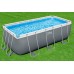 BESTWAY Power Steel Frame Pool 412 x 201 x 122 cm, Kompett-Set mit Sandfilteranlage 56457