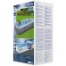 BESTWAY Power Steel Frame Pool 549 x 274 x 122 cm, Komplett-Set mit Sandfilteranlage 56466