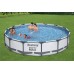 BESTWAY Steel Pro Max Frame Pool 427 x 84 cm, Komplett-Set mit Filterpumpe 56595