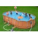 BESTWAY Power Steel Comfort Jet Frame Pool 610 x 366 x 122 cm, mit Filterpumpe 56719