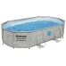 BESTWAY Power Steel Swim Vista Series Pool 488 x 305 x 107 cm, mit Sandfilteranlage 56946