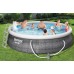 BESTWAY Fast Set Pool 457 x 107 cm, mit Filterpumpe, Rattan-Optik 57372