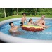 BESTWAY Fast Set Pool 457 x 107 cm, mit Filterpumpe, Rattan-Optik 57372