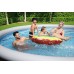 BESTWAY Fast Set Pool 396 x 84 cm, mit Filterpumpe, Rattan-Optik 57376