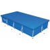 BESTWAY PE-Abdeckplane 410 x 226 cm, für eckige 400 x 211 cm Steel Pro Pools, blau 58107