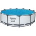 BESTWAY Solarabdeckplane 356 cm, für runde 366 cm Aufstellpools 58242