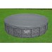 BESTWAY Winterfeste Premium Abdeckplane 549 cm, grau, rund 58953