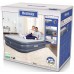 BESTWAY TriTech SleekFlow Luftbett mit Kopfteil & Luftpumpe, 226 x 152 x 84 cm 67923