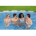 BESTWAY Steel Pro Max Frame Pool 396 x 122 cm, Komplett-Set mit Filterpumpe 5618W