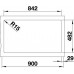 BLANCO NAYA 9 Edelstahl gebürstet 860x500 mm Becken rechts