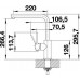 BLANCO LANORA Armatur Einhebelmischer Hochdruck metallische Oberfläche 523122