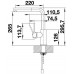 BLANCO LANORA-S Küchenarmatur Edelstahl gebürstet Hochdruck 523123