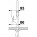 BLANCO SOLENTA-S SENSO Hebel links Edelstahl UltraResist 523127