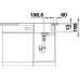 BLANCO AXIA III 45 S Silgranit inkl. Glasschneidbrett anthrazit InFino Ablauf 523183