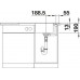 BLANCO AXIA III 45 S-F Silgranit inkl. Holzschneidbrett felsgrau InFino Ablauf 523194