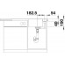 BLANCO AXIA III 5 S-F Silgranit inkl. Glasschneidbrett alumetallic InFino Ablauf 523233
