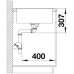 BLANCO AXIA III 5 S-F Silgranit inkl. Glasschneidbrett alumetallic InFino Ablauf 523233