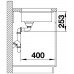 BLANCO Granitspüle Subline 160-U InFino tartufo ohne Zugknopf 523403