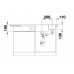 BLANCO AXIA III 6 S Silgranit PuraDur tartufo Holzschneidbrett InFino Ablauf 523469