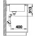 BLANCO SUBLINE 400 F InFino anthrazit ohne Zugknopf 523475