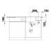 BLANCO AXIA III 6 S-F Silgranit felsgrau Glasschneidbrett InFino Ablauf 523490