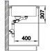 BLANCO AXIA III 6 S-F Silgranit felsgrau Glasschneidbrett InFino Ablauf 523490