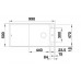 BLANCO AXIA III XL 6 S-F Silgranit PuraDur felsgrau Holzschneidbrett InFino Ablauf 523521