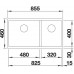 BLANCO SUBLINE 480/320 U InFino Silgranit Becken links tartufo 523591