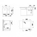 BLANCO PLEON 6 Split Silgranit PuraDur Farbe cafe InFino Ablauf 523705