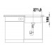 BLANCO SUBLINE 500 U Keramik PuraPlus weiss matt InFino Ablauf 523735