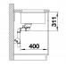 BLANCO SUBLINE 350/150-U Keramik PuraPlus kristallweiss glänzend InFino Ablauf 523741