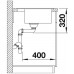 BLANCO ZENAR 45 S-F Becken rechts Holzschneidbrett jasmin InFino Ablauf 523806