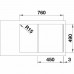 BLANCO CLASSIC Neo 45 S Silgranit PuraDur cafe InFino Ablauf 524014