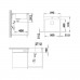 BLANCO SUBLINE 500-IF/A SteelFrame Edelstahlrahmen anthrazit 524113