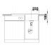 BLANCO ZENAR 45 S Keramik Becken links weiss matt InFino Ablauf 524156