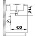 BLANCO FAVUM 45 S Silgranit PuraDur 2 anthrazit 524227