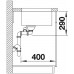 BLANCO Andano 500-U Unterbauspüle InFino Seidenglanz ohne Zugknopf 522967