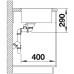 BLANCO Andano 340/180-IF Edelstahlspüle InFino Seidenglanz mit Zugknopf 522974