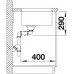 BLANCO Andano 340/340-U Unterspüle InFino Seidenglanz ohne Zugknopf 522983