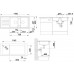 BLANCO Lexa 8 S Infino Spüle, ohne Ablauffernbedienung, tartufo 524987