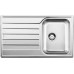 BLANCO SET Livit 45 S Salto Edelstahlspüle Bürstfinisch + Küchenarmatur Mila chrom