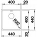 BLANCO SET BLANCOANDANO 400-U Edelstahlspüle + Küchenarmatur Linus-S chrom