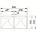 BLANCO Zerox 400/700-U Edelstahlspüle seindeglanz 517259