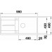 BLANCO Metra XL 6 S-F drehbare Spüle jasmin 516523