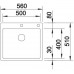 BLANCO Einbaubecken CLARON 400-IF/A Edelstahl Durinox InFino 523393