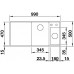 BLANCO Axia III 6 S-F Silgranit PuraDur, Farbe anthrazit, Glasschneidbrett 524669